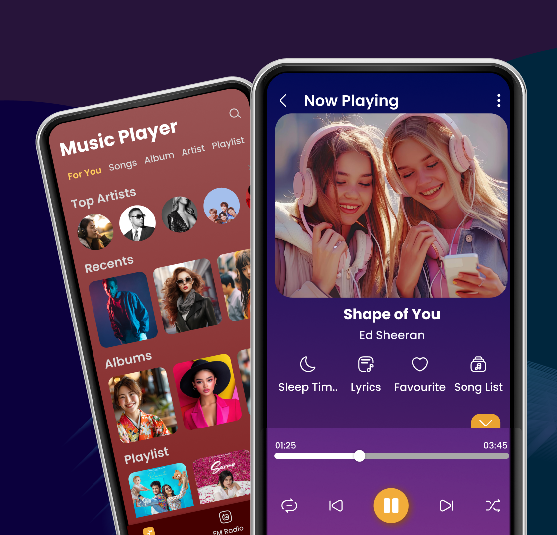 Music Player HD playback screen