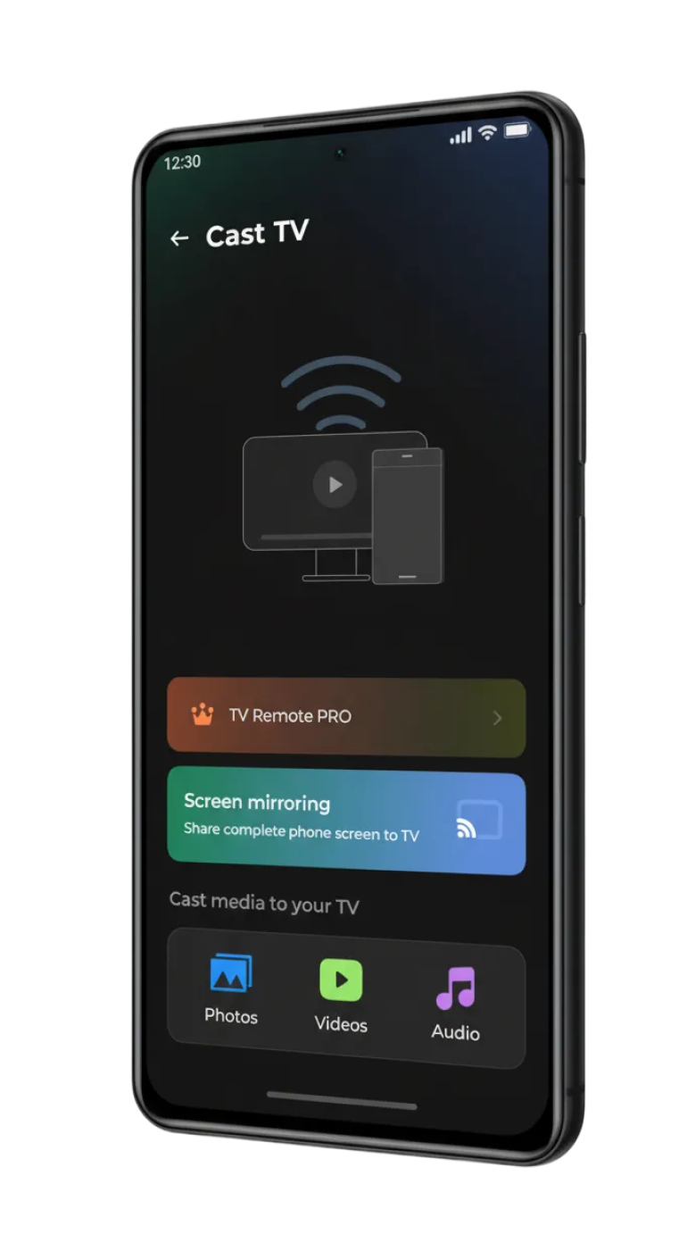 TV Remote app on phone
